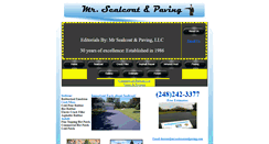 Desktop Screenshot of mrsealcoatandpaving.com